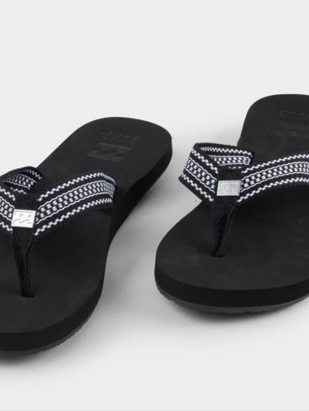 Billabong Ailani Thong Flip-Flop Sandals- Black/White